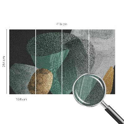 Otroška fototapeta z motivom abstraktne geometrije