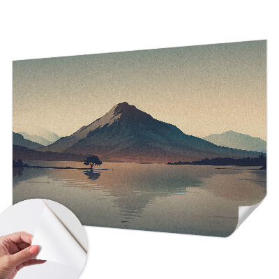 Samolepilna fototapeta za dnevno sobo z motivom gorske pokrajine