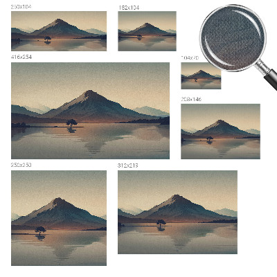 Samolepilna fototapeta za dnevno sobo z motivom gorske pokrajine