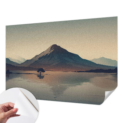 Samolepilna fototapeta za dnevno sobo z motivom gorske pokrajine