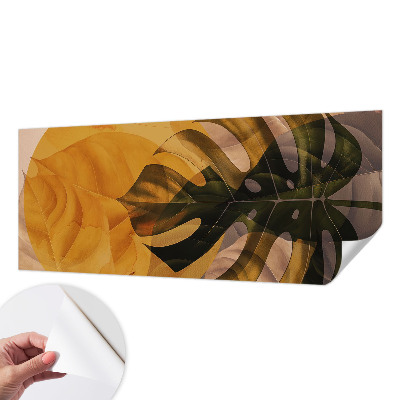 Samolepilna fototapeta za spalnico Abstraktni listi