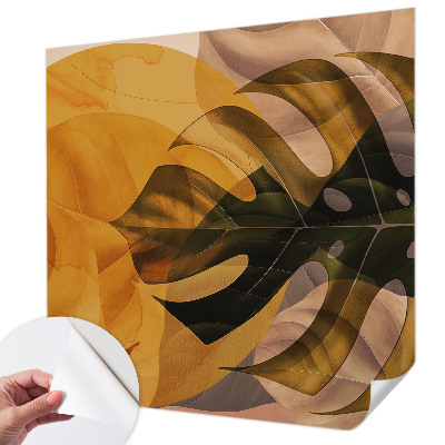 Samolepilna fototapeta za spalnico Abstraktni listi