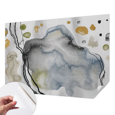 3D fototapeta z abstraktnim akvarelnim motivom