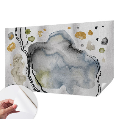 3D fototapeta z abstraktnim akvarelnim motivom