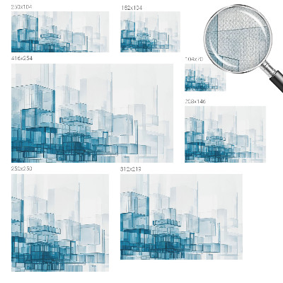 Fototapeta za otroško sobo Prozorne kocke