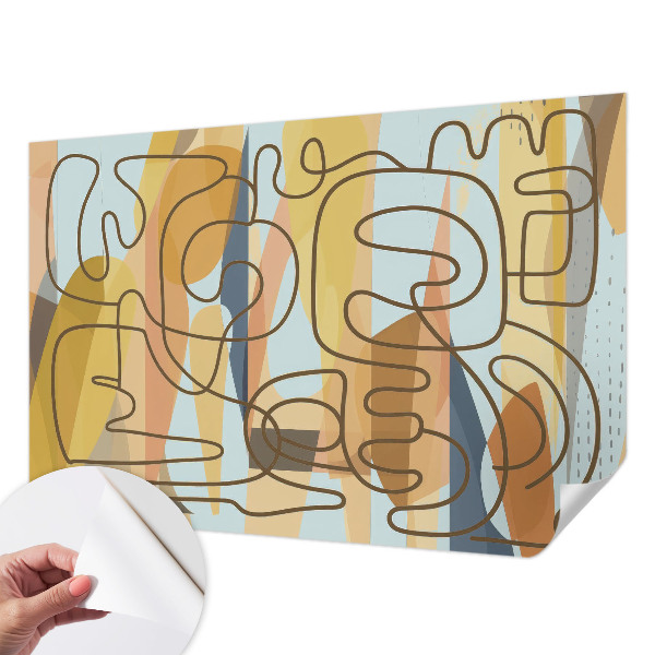 Samolepilna fototapeta za dnevno sobo Abstraktne oblike