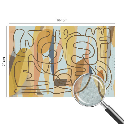 Samolepilna fototapeta za dnevno sobo Abstraktne oblike