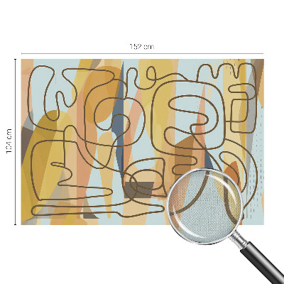 Samolepilna fototapeta za dnevno sobo Abstraktne oblike