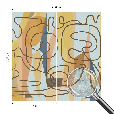 Samolepilna fototapeta za dnevno sobo Abstraktne oblike