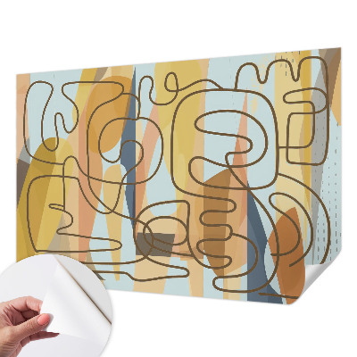 Samolepilna fototapeta za dnevno sobo Abstraktne oblike