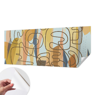 Samolepilna fototapeta za dnevno sobo Abstraktne oblike