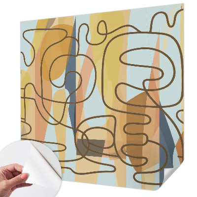 Samolepilna fototapeta za dnevno sobo Abstraktne oblike