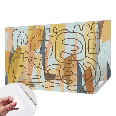 Samolepilna fototapeta za dnevno sobo Abstraktne oblike