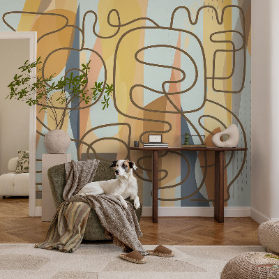 Samolepilna fototapeta za dnevno sobo Abstraktne oblike