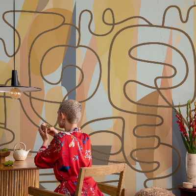 Samolepilna fototapeta za dnevno sobo Abstraktne oblike