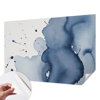 3D fototapeta z motivom temno modrih brizg