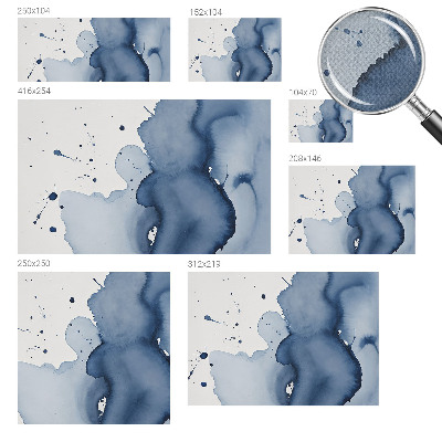 3D fototapeta Temno modri brizgi