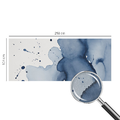 3D fototapeta z motivom temno modrih brizg