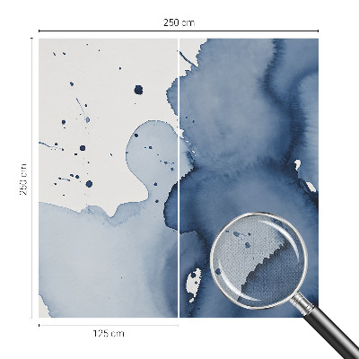 3D fototapeta Temno modri brizgi