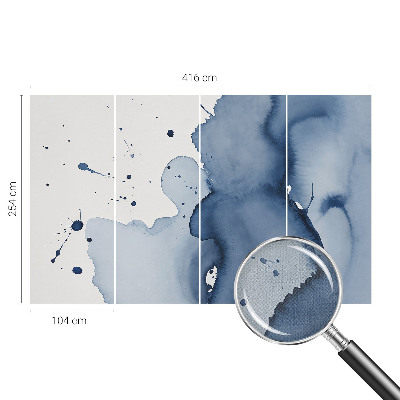 3D fototapeta Temno modri brizgi