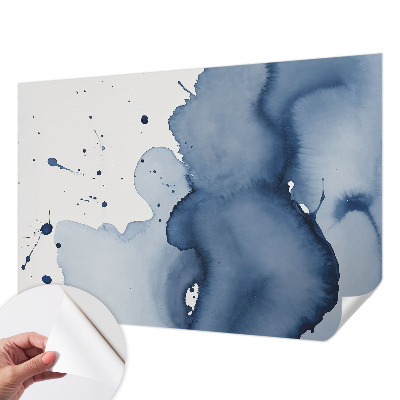 3D fototapeta z motivom temno modrih brizg