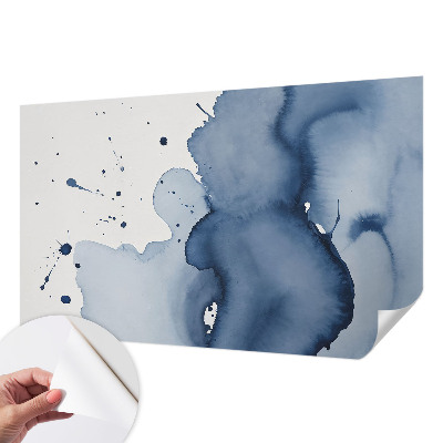 3D fototapeta z motivom temno modrih brizg