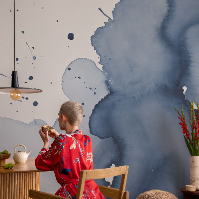 3D fototapeta Temno modri brizgi