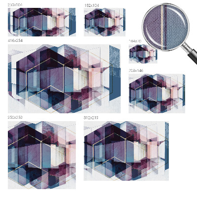 Samolepilna fototapeta z motivom geometrijskih kock