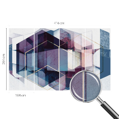 Samolepilna fototapeta z motivom geometrijskih kock