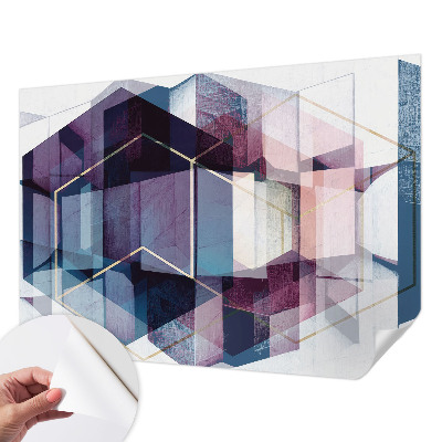 Samolepilna fototapeta z motivom geometrijskih kock