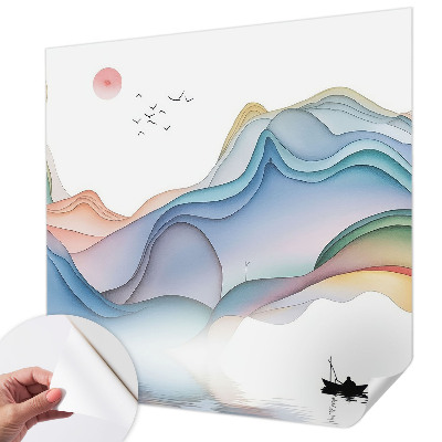 Samolepilna fototapeta za dnevno sobo Sanjska pokrajina