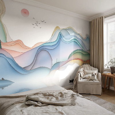 Samolepilna fototapeta za dnevno sobo Sanjska pokrajina