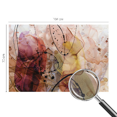 3D fototapeta z abstraktnim motivom v pomirjujočih tonih