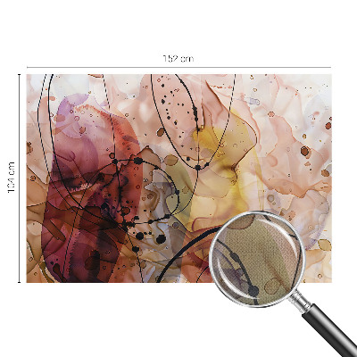 3D fototapeta z abstraktnim motivom v pomirjujočih tonih