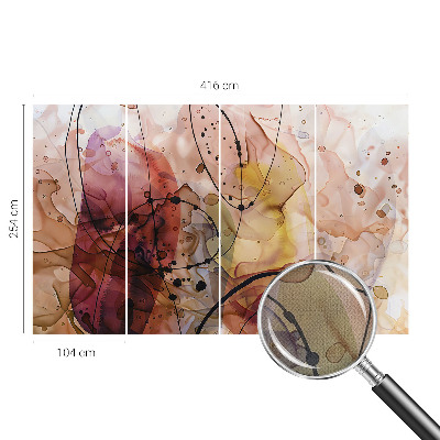3D fototapeta z abstraktnim motivom v pomirjujočih tonih