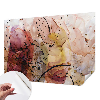 3D fototapeta z abstraktnim motivom v pomirjujočih tonih