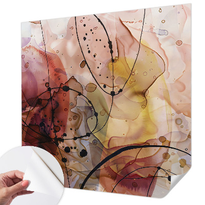 3D fototapeta z abstraktnim motivom v pomirjujočih tonih