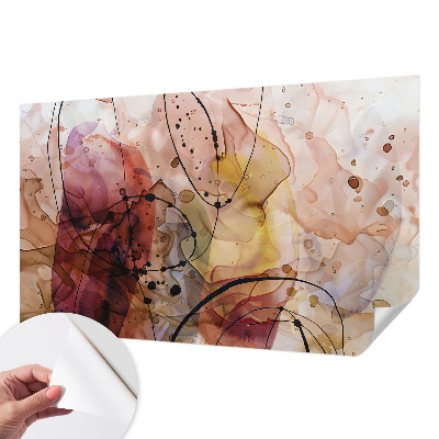 3D fototapeta z abstraktnim motivom v pomirjujočih tonih