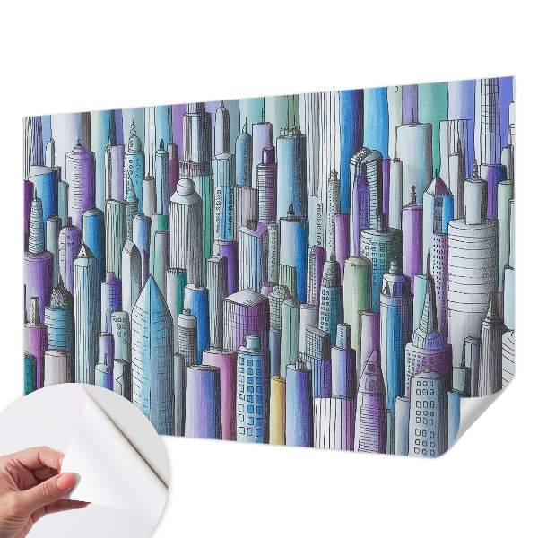 Samolepilna fototapeta Mestni nebotičniki