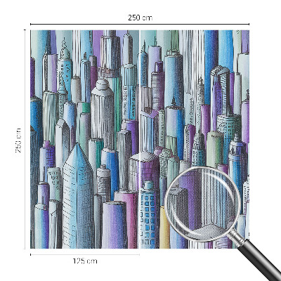 Samolepilna fototapeta Mestni nebotičniki