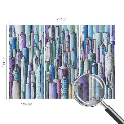 Samolepilna fototapeta z motivom mestnih nebotičnikov