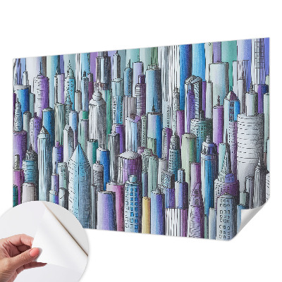 Samolepilna fototapeta z motivom mestnih nebotičnikov