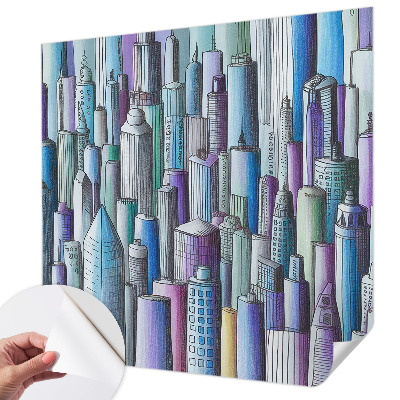 Samolepilna fototapeta Mestni nebotičniki