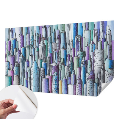 Samolepilna fototapeta Mestni nebotičniki