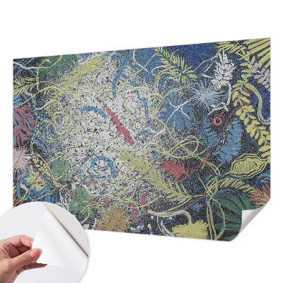3D fototapeta z motivom rastlinskih vrtincev
