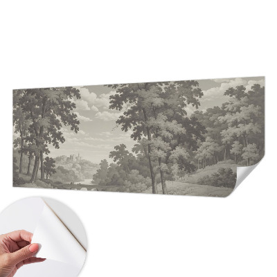 Fototapeta za otroško sobo Grad in most