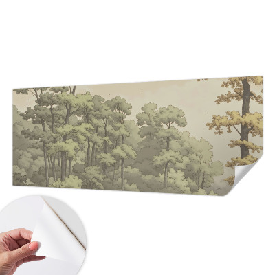 Otroška fototapeta z motivom gozdne idile