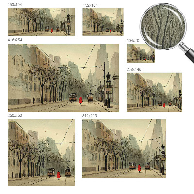 Samolepilna fototapeta za dnevno sobo z motivom urbane simetrije