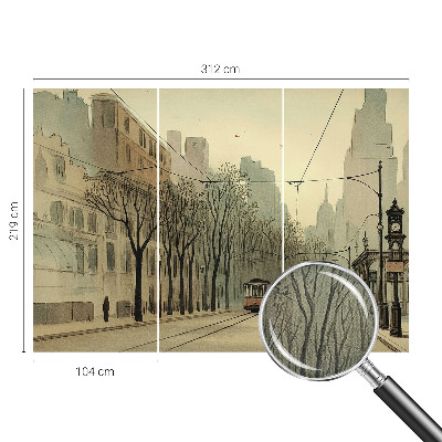Samolepilna fototapeta za dnevno sobo Urbana simetrija