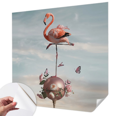 Samolepilna fototapeta Eleganten flamingo
